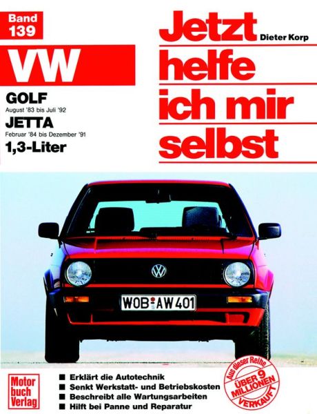 VW Golf II (ab 83), VW Jetta II (ab 83), 1.3 Liter - 
