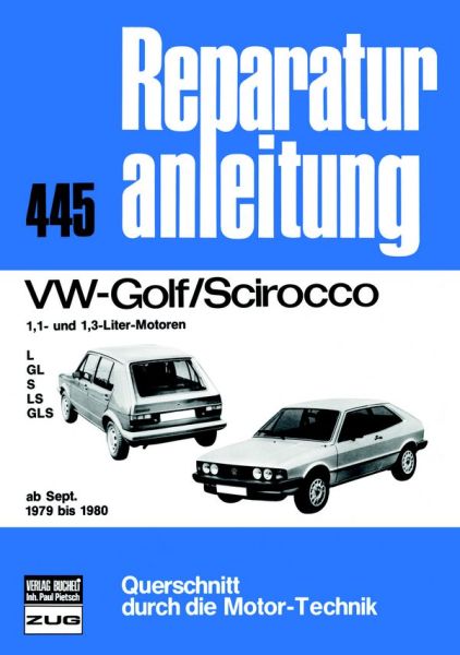 VW Golf/Scirocco  1.1 + 1.3  ab 09/1979-1980 - 