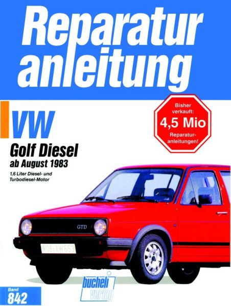 VW Golf II Diesel / Turbodiesel, GTD / Carat TD - Dieselmotor und Turbodieselmotor
