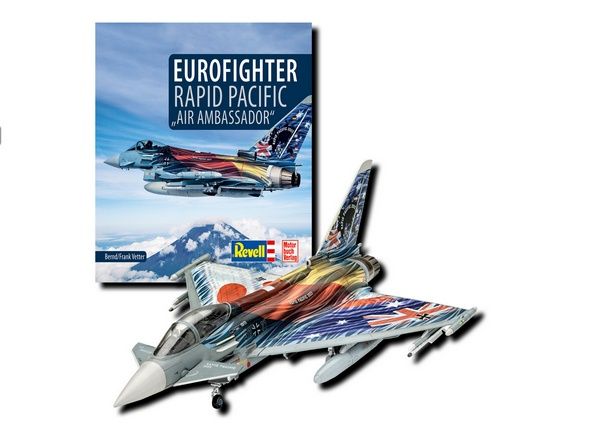 Modell Eurofighter Typhoon Rapid Pacific 2021 »Exclusive Edition« - Bausatz Modell Maßstab 1:72 (130 Teile) + Buch 