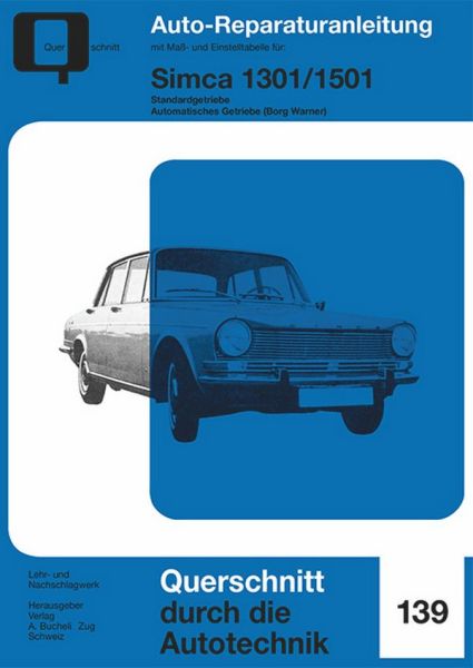 Simca 1301 / 1501 - Standardgetriebe / Automatisches Getriebe (Borg Warner)