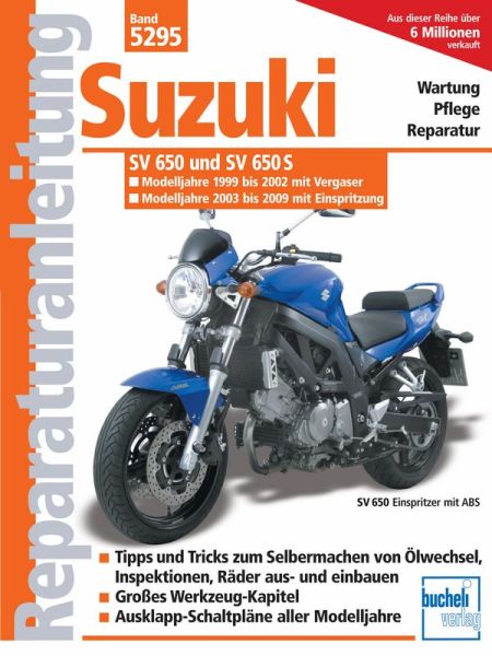 Suzuki SV 650/SV 650 S /Vergaser u. Einspritzung/ Modelljahr 1999-2008 - 
