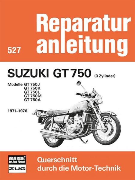 Suzuki GT 750   (3 Zylinder)  1971-1976 - Modelle GT 750J/750K/750L/750M/750A 