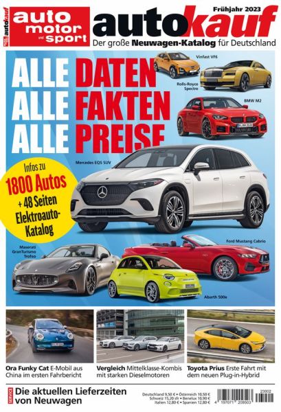 autokauf 02/2023 Frühjahr - Der große Neuwagen-Katalog für Deutschland