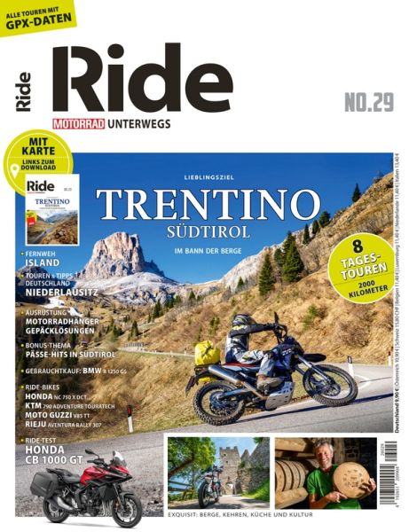 RIDE No. 29 Trentino - MOTORRAD unterwegs