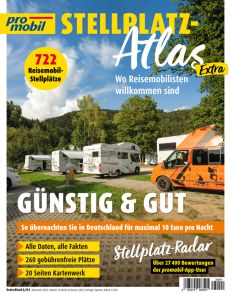 promobil Stellplatz-Atlas 01/2025 - Günstig und Gut