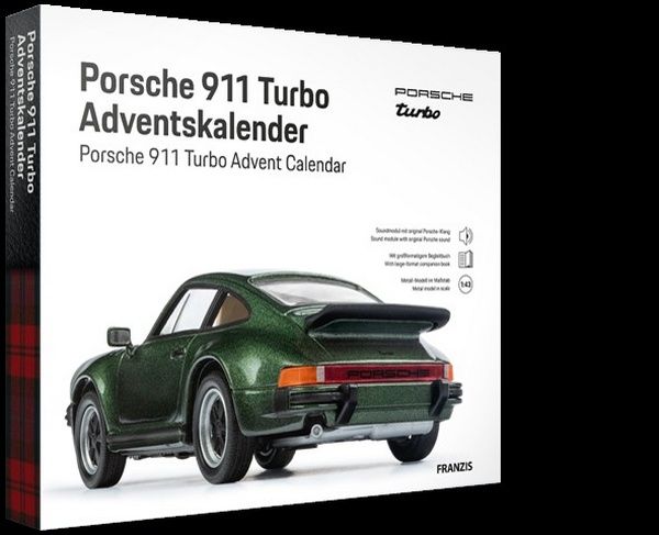 Adventskalender Porsche 911 Turbo Oakgreenmetallic  - Maßstab 1:43