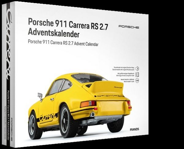 Adventskalender Porsche 911 Carrera RS 2.7 - Maßstab 1:24 Adventskalender Porsche 911 Carrera RS 2.7 - Maßstab 1:24