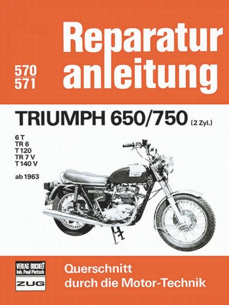 Triumph 650/750  (2Zyl.) ab 1963 - 6 T/ TR 6/ T 120/ TR 7V/ T140 V 