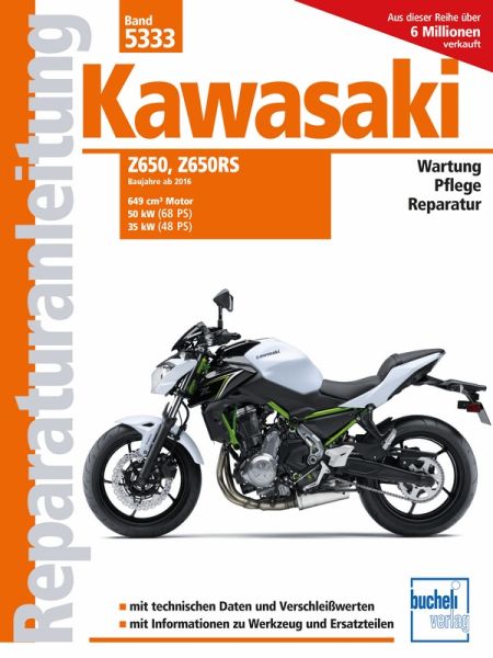 Kawasaki Z650/Z650RS ab Baujahr 2016 - Motoren 649 cm3, 50 kW (68 PS) und 35 kW (48 PS)