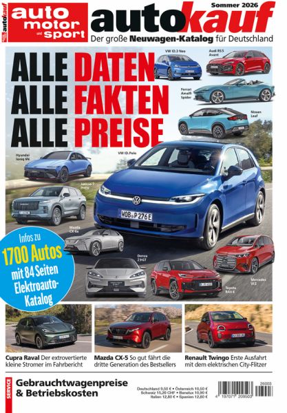 autokauf 03/2026 Sommer - Der große Neuwagen-Katalog für Deutschland