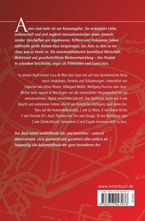 Autos - mi amore! - Eine Reise durch die unglaubliche Welt des Automobils von A-Z