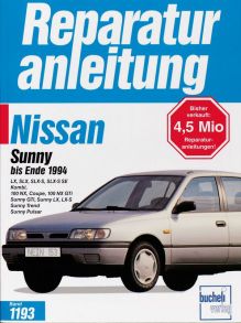 Nissan Sunny bis Ende 1994 - LX, SLX, SLX-S, SLX-S SE, Kombi 100 NX, Coupe, 100 NX GTi. Sunny GTi, Sunny LX, LX-S,Trend, Pulsar   