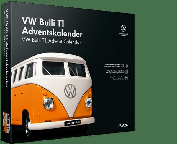 Adventskalender VW Bulli T1 - Metall-Modell im Maßstab 1:43