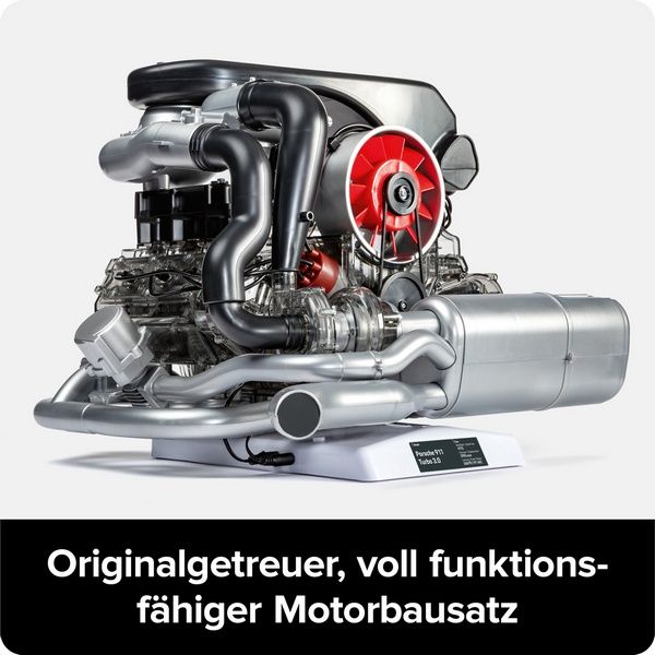 Porsche 911 Turbomotor - Funktions-Bausatz im Maßstab 1:3