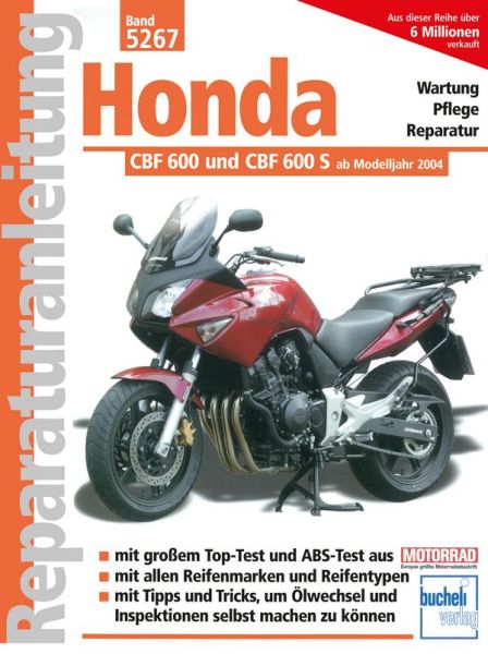 Honda CBF 600 und CBF 600 S ab Modelljahr 2004 - Flüssigkeitsgekühlter Vierzyl.Viertakt-Reihenmotor,PGMFI-Einspritzung