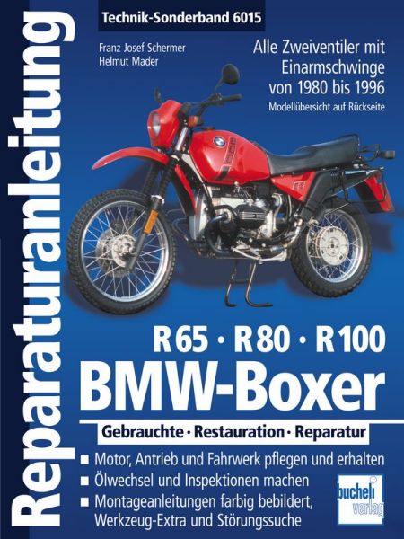 BMW Boxer R65, R80, R100 - Zweiventil-Boxer mit Einarmschwinge von 1980 bis 1996