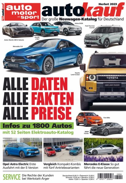 autokauf 04/2023 Herbst - Der große Neuwagen-Katalog für Deutschland