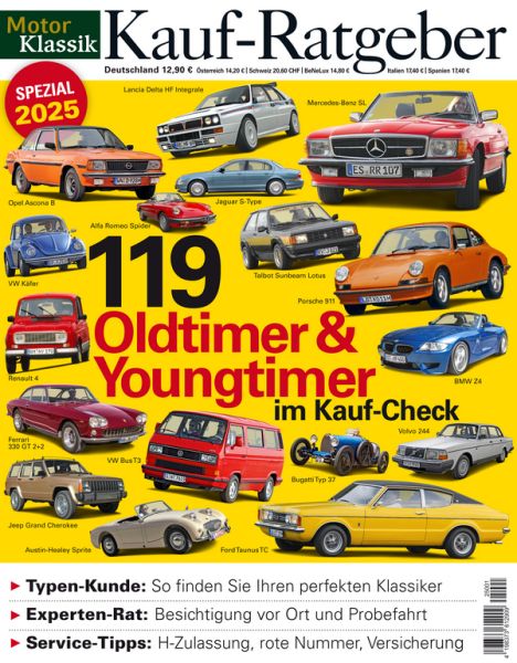 Motor Klassik Kaufratgeber - Oldtimer & Youngtimer - 01/2025